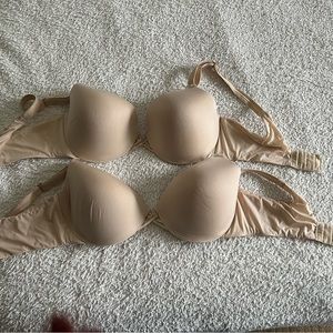 MAIDENFORM , 34D BRAS, COLOR IS TAN.